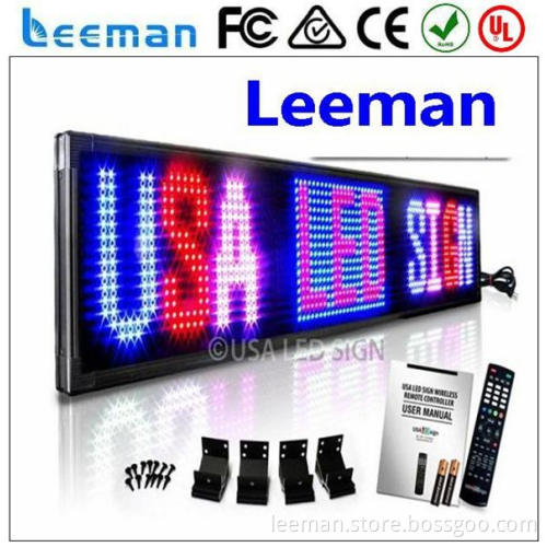 outdoor led reader board Leeman LED make led message display